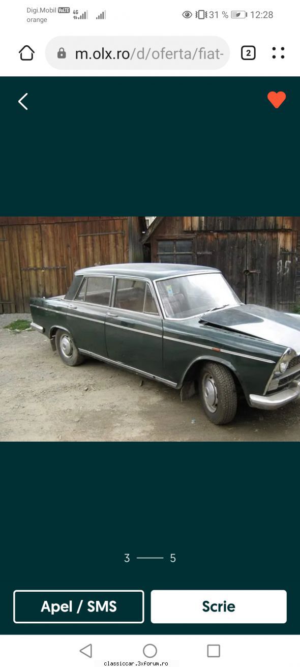 Doi FI(k)ATi "ofticati" : Fiat 1800 B - A urmat o perioada in care nu prea am mai dus - Prezentare masini