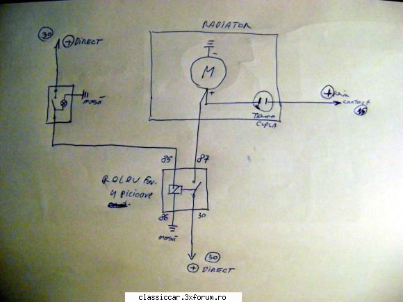 Electroventilator pe Aro10 - Iti trebuie un releu de far standard normal - Coltul Tehnic