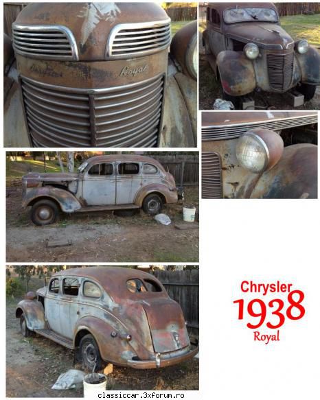 Epave sau nu, cu siguranta vechi intalnite pe meleagurile tarii - Chrysler 1938, epava - Am vazut prin Romania