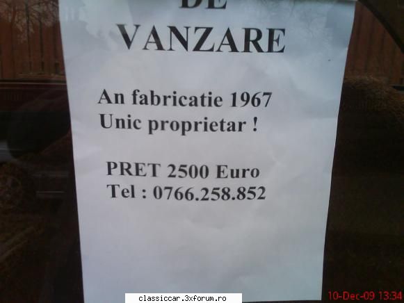Este si in BM,daca te uiti. - Ptr.R 16 cel rosu am luat nr.telefon.Proprietarul - Am vazut prin Romania