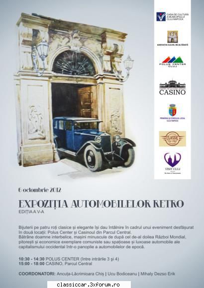 Expo si intalnire Oldtimer/Youngtimer Clujul de altadata - 6 octombrie - Misu de Cluj - Arhiva evenimente 2012