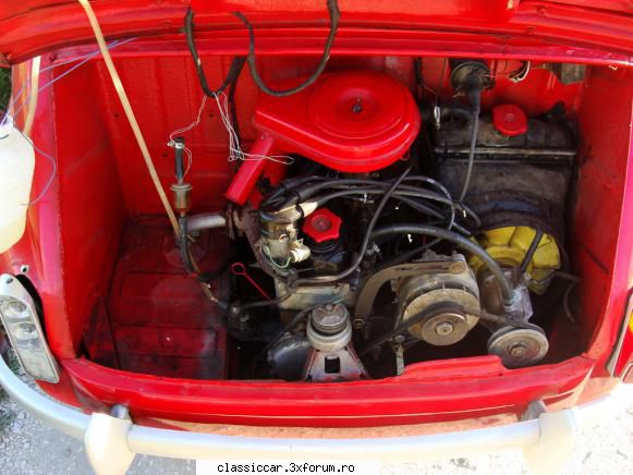 FIAT-ul 600 al lui Marczello - initial am curatat carburatorul si pompa de - Reconditionari si Restaurari