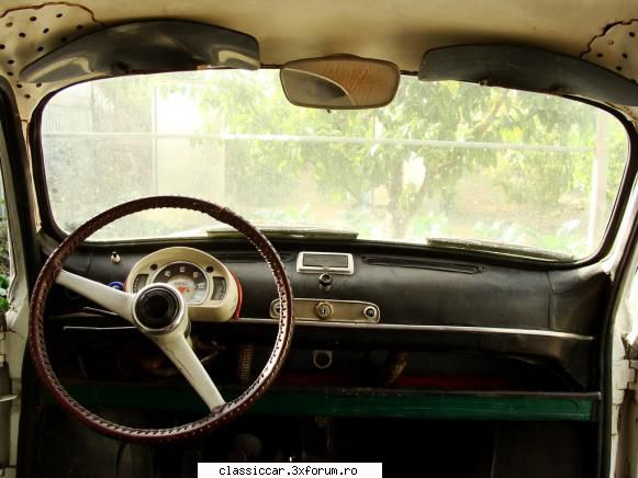 FIAT-ul 600 al lui Marczello - Interior Husa aia de volan e "da bomb"! - Reconditionari si Restaurari
