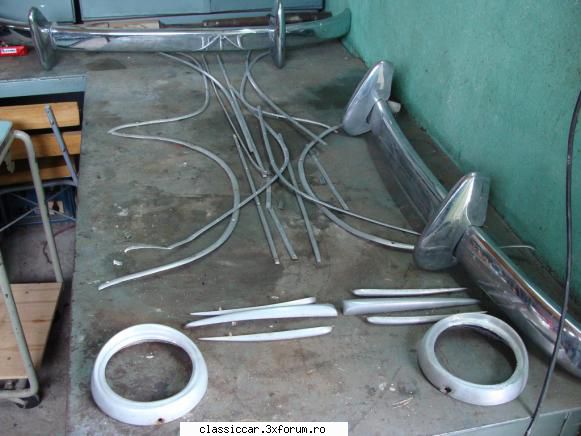 FIAT-ul 600 al lui Marczello - ornamente aluminiu jgheab plafon aripi fata - Reconditionari si Restaurari