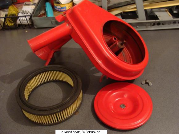 FIAT-ul 600 al lui Marczello - filtru aer nou curatat cutie filtru - Reconditionari si Restaurari