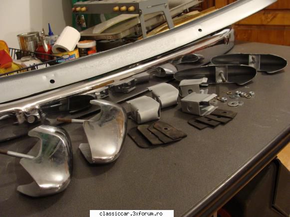 FIAT-ul 600 al lui Marczello - barele de protectie, tampoanele, suportii - Reconditionari si Restaurari