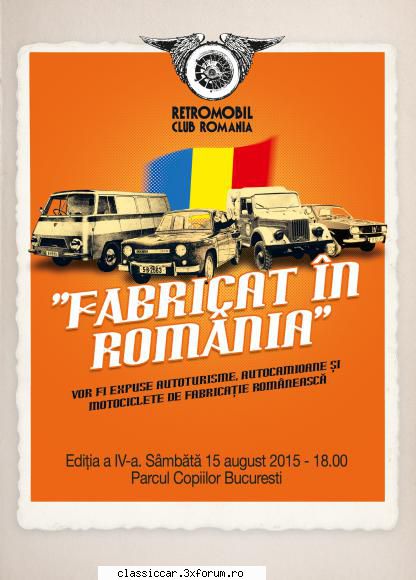 Fabricat in Romania - Am rugamintea cand faceti referire la clubul - Arhiva evenimente 2015