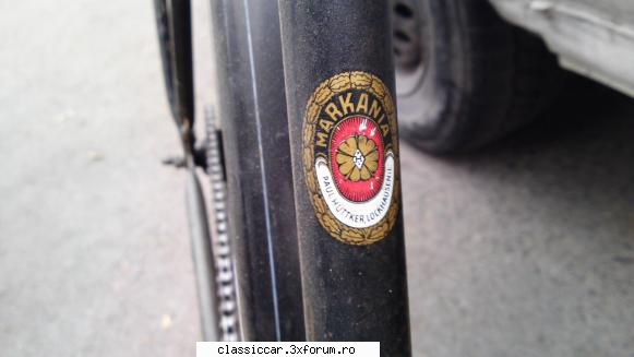 Foarte rara ! MARKANIA , Paul Huttker \lockhausen - Vopsea originala cu siglele - Vanzari-Cumparari biciclete