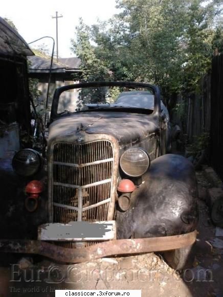 Ford 1935 cabrio - Asa arata masina cand a fost scoasa la vanzare - Vanatoarea de epave