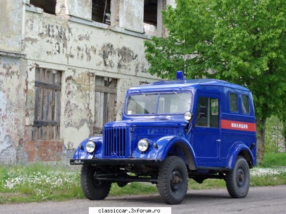 Gaz 69 - Poze - Varianta de "duba de militie", care era casosata - File de istorie
