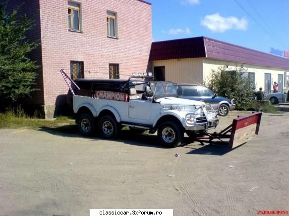 Gaz 6x6 la Rusi - Intre timp a fost perfectionata cu un plug de - Din lumea larga