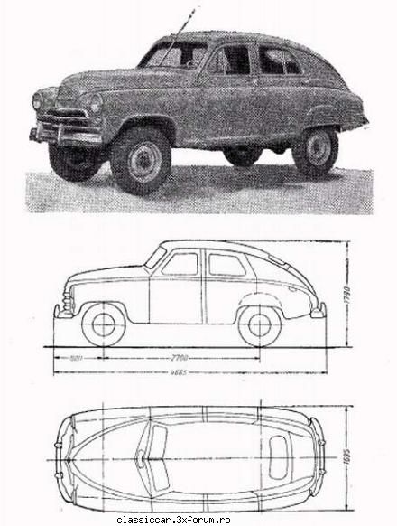 Gaz Pobeda M20 si M72 - Gaz M72 Am descoperit ca a mai existat o versiune - File de istorie