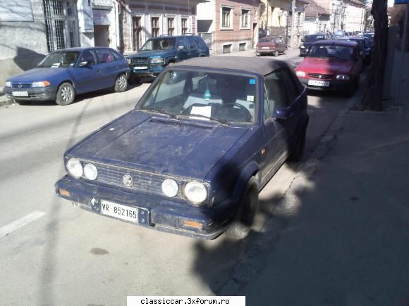Golf Cabrio - Cam neglijata, prafuita! - Am vazut prin Cluj-Napoca