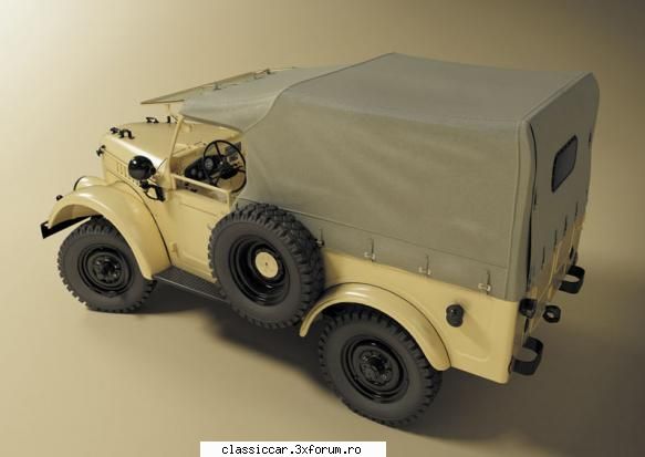 Grafica 3D cu Gaz 69 - Foarte detaliata lucrarea, zici, ca-i poza - Din lumea larga