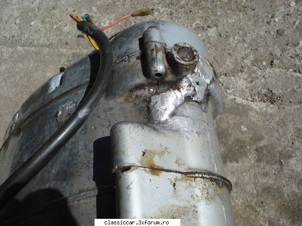 Hoinarul Oltean - urme de reparatii "profesioniste - Prezentare motociclete, motorete si biciclete de colectie