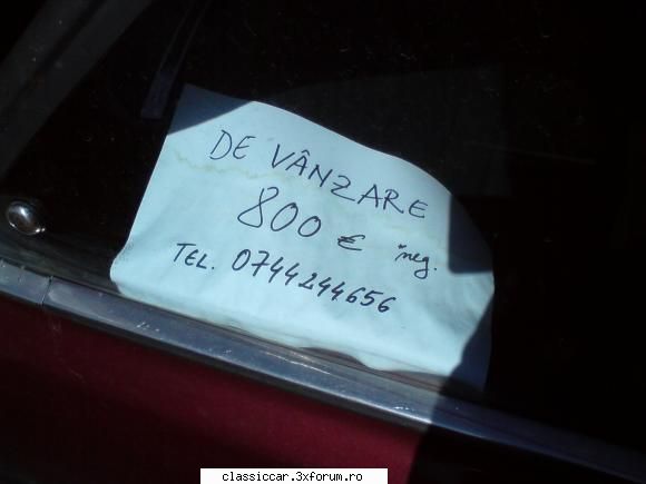 Honda - poza cu pret si numar..da este cu numere de satu - Am vazut prin Cluj-Napoca