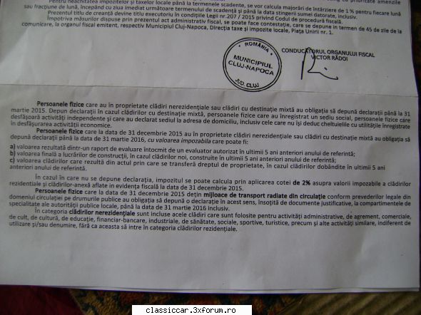 a venit impunerea cu scrie ca: fizice care la data de 31 decembrie 2015 detin mijloace de transport