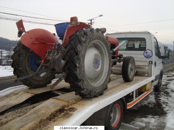 In sfarsit am cu ce - Platforma cu care l-am adus - Coltul camionagiului si tractoristului oldtimerist
