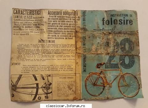Instructiuni de folosire TOHAN 28 (varianta 2) - BicycleSeekerCJMM - Prezentare motociclete, motorete si biciclete de colectie