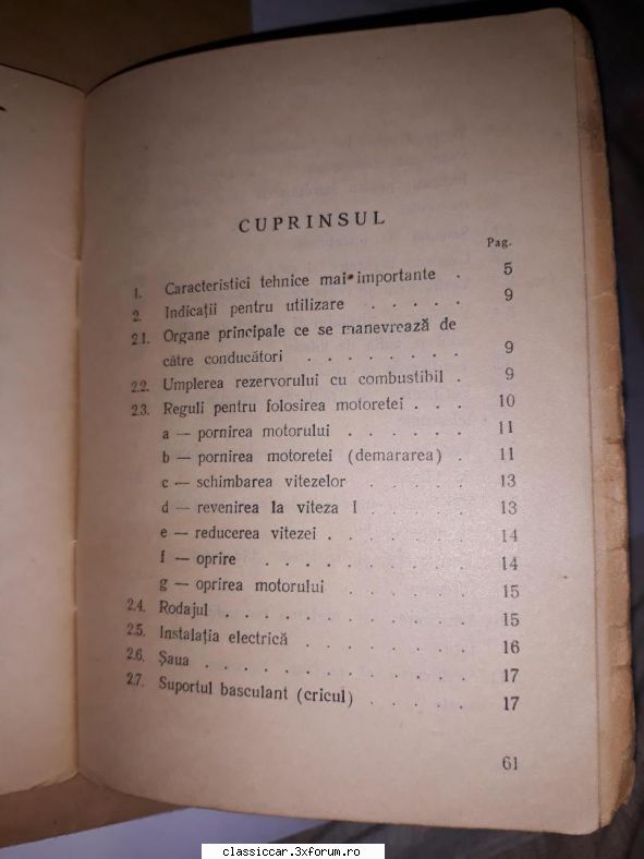 Instructiuni pentru folosirea si intretinerea motoretei CARPATI-SUPER - BicycleSeekerCJMM - Prezentare motociclete, motorete si biciclete de colectie