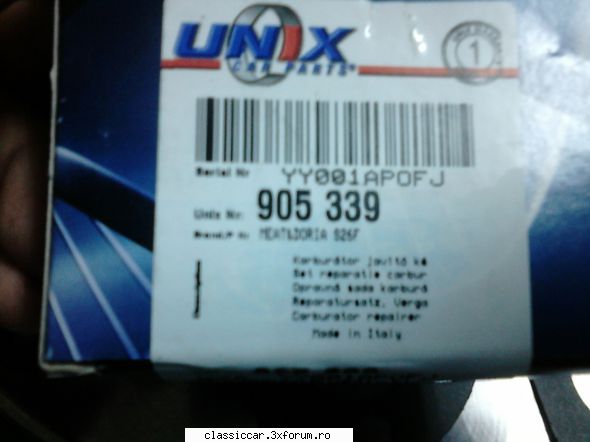 Kit reparație carburator Solex 32 EISA 3 - Codul,poate are nevoie cineva - Coltul Tehnic
