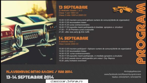 Klausenburg Retro Racing - Astea apar pe facebook-ul organizatorilor - Arhiva evenimente 2014