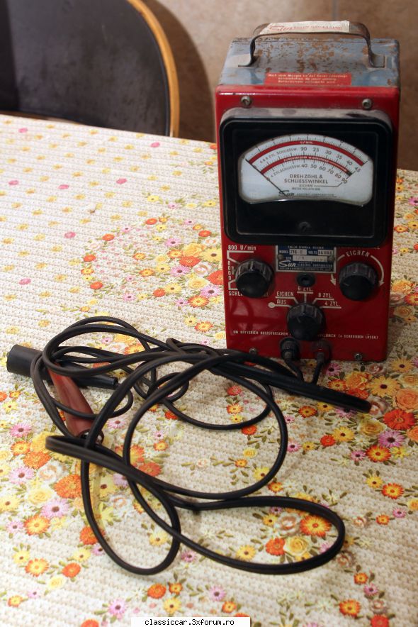 Komissar - Scule si accesorii auto vechi - Tester motor vechi, Sun (USA) facut - Vanzari  piese si accesorii