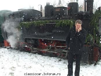 La Hunedoara ,mos Craciun vine cu locomotiva cu abur - Mocanita si salvatorul ei DL - Drumetii prin Mioritic