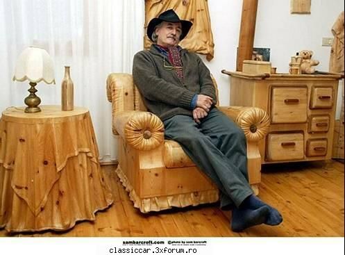 La ce se mai poate folosi lemnul! - Are si trasura cu cai,dar nici casa nu a - Discutii libere