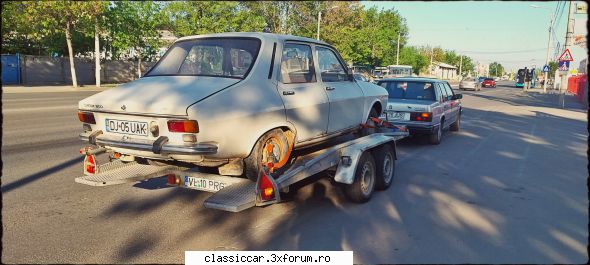 "Lebada mecanica" este o Dacia 1300 din 1981 - Gata, urcata pe platforma si ... hai - Prezentare masini