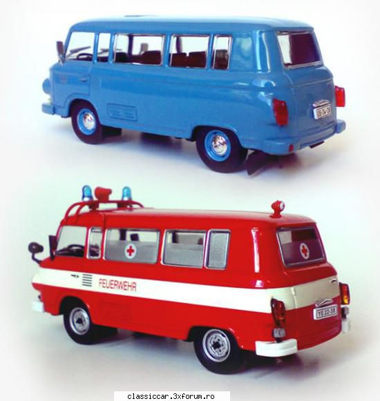 Legende auto din Europa de est - Nr. 38 - Barkas B1000 Culoare: Albastru - Modelism si machetute