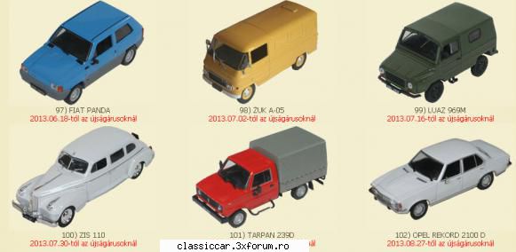 Legende auto din Europa de est - ultimele aparute in Ungaria - Modelism si machetute