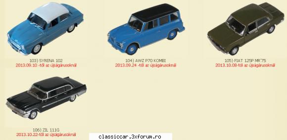 Legende auto din Europa de est - si cele ce urmeaza in HU interesanta culoarea la - Modelism si machetute