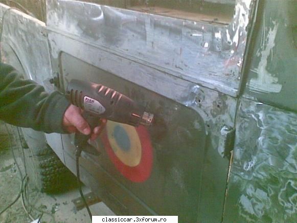 M461 C - Restaurare AS - 5. Pregatire vopsire Curatat vopseaua - Incalzire - Reconditionari si Restaurari