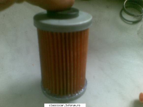 M461 C - Restaurare AS - 4 - filtru benzina : lipit capac metalic cu - Reconditionari si Restaurari