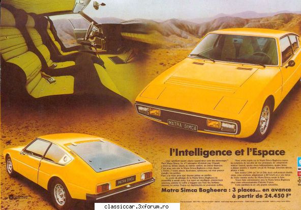 MATRA BAGHEERA S din 1976 - Misu de Cluj - Prezentare masini