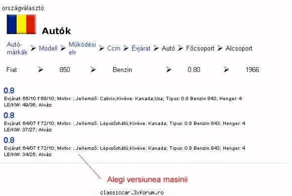Magazine de piese cu cataloage on-line - Pas 6 Alegi versiunea (am ales versiunea de 34 - Magazine cu piese