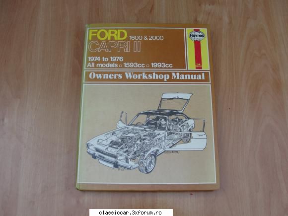 Manual Haynes Ford Capri Mk2 - Vand manual Haines pentru Ford - Vanzari- cumparari carti si reviste auto