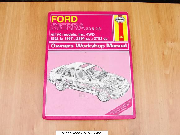 Manual Haynes Ford Sierra - Este in stare buna.Pret 100 lei - Vanzari- cumparari carti si reviste auto