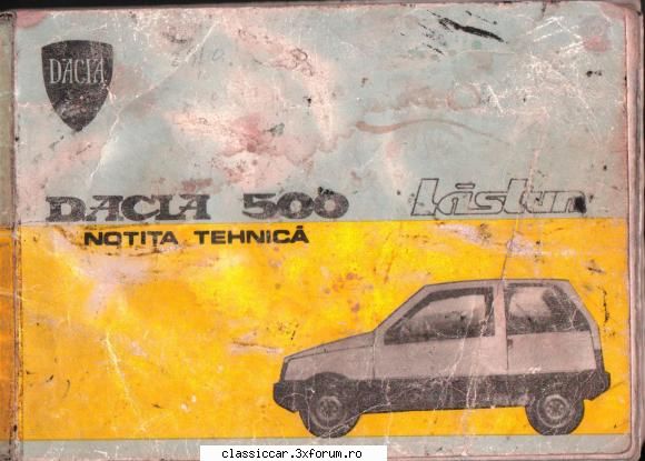Manual de utilizare DACIA 500 Lastun - lastunul - Documentatii Tehnice - Colectie de linkuri tehnice utile