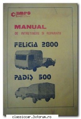 Manuale Rulota Felicia 2800 - Asta este celalalt? - Remorci, rulote, campere