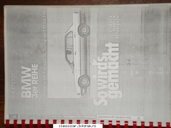 Manuale auto pe suport de hartie - Manual reparatii BMW seria 3 - Vanzari- cumparari carti si reviste auto