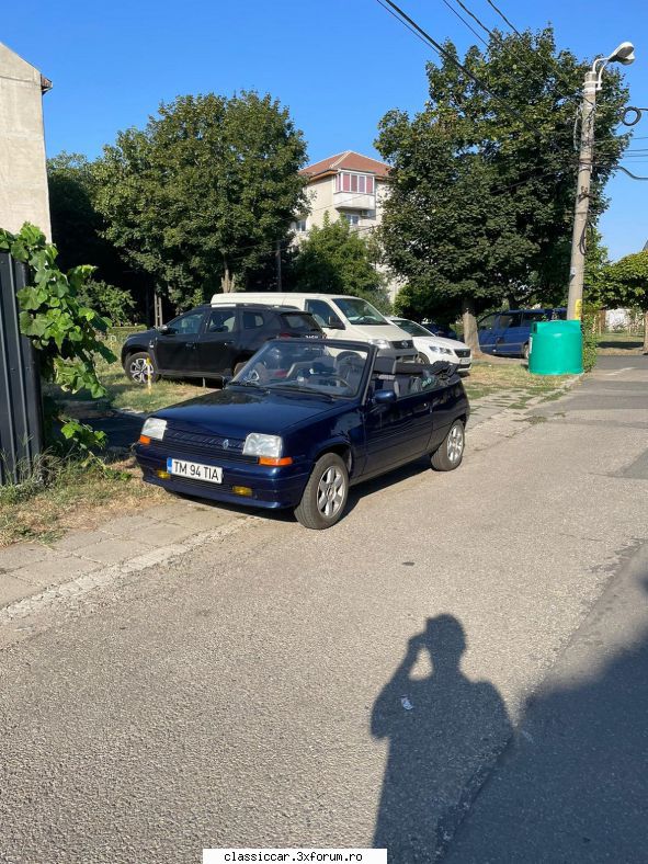 Masina mea Renault 5 Cabrio EBS 1988 - Dupa multa vreme am reincaput sa circul cu - Prezentare masini