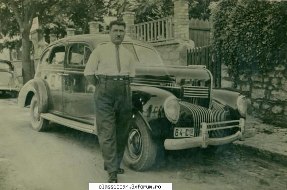 Masinile noastre in carti postale, vederi, poze de familie - superb Chrysler 1939 de - File de istorie