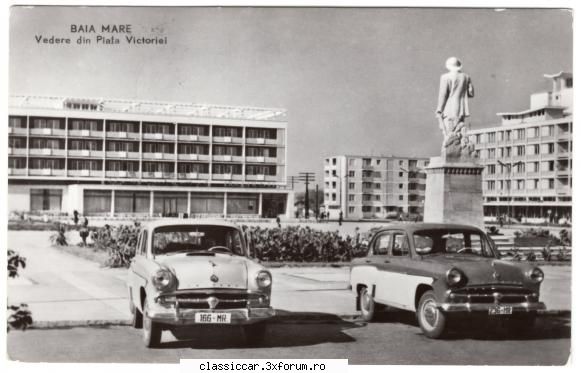 Masinile noastre in carti postale, vederi, poze de familie - Baia Mare, anii 60. par la - File de istorie