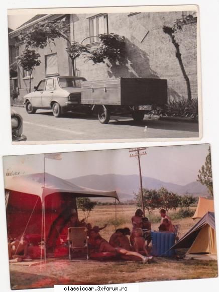 Masinile noastre in carti postale, vederi, poze de familie - Rulota e facuta de noi in anii - File de istorie
