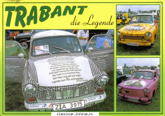 Masinile noastre in carti postale, vederi, poze de familie - Iar asta din Germania - File de istorie