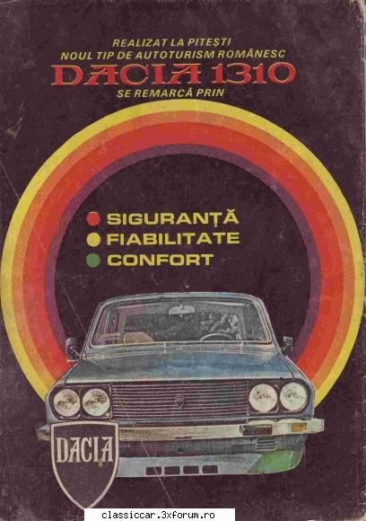 Masinile noastre in carti postale, vederi, poze de familie - Dacia 1310 (revista Stiinta si - File de istorie