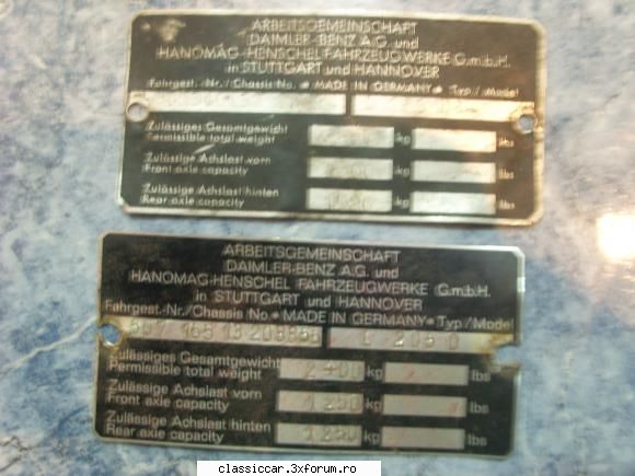 Mercedes 206 d - Si varianta Hanomag ,amplasat tot acolo - Prezentare masini