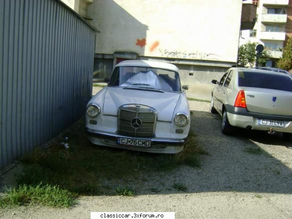 Mercedes Fintail - Inca, una alba, cu care se mai circula - Am vazut prin Cluj-Napoca